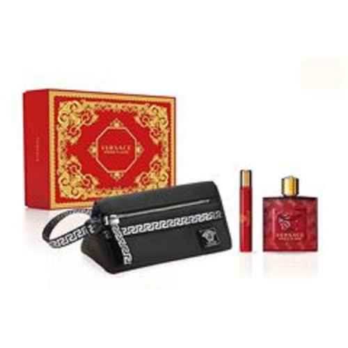 Versace Eros Flame - EdP 100 ml + EdP 10 ml + pouch