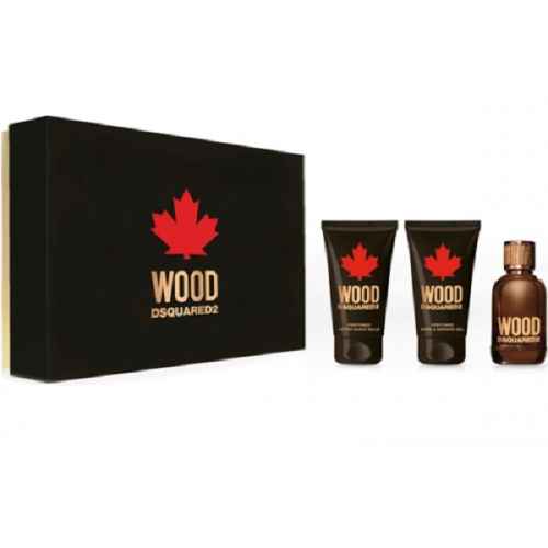 Dsquared2 Wood - EdT 50 ml + a/sh balm 50 ml + 50 ml