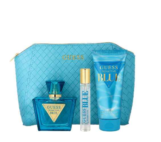 Guess Seductive Blue - EdT 75 ml + blot 100 ml + EdT 15 ml + pouch