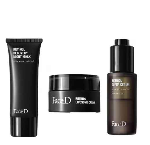 Face D Retinol Liposome Cream 50 ml + Retinol Recovery Night Mask 75 ml + Retinol Super Serum 30 ml