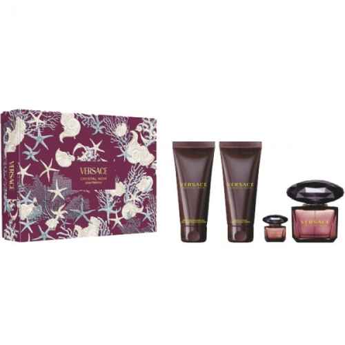 Versace Crystal Noir - EdP 90 ml + b/lot 100 ml + sh/gel 100 ml + EdP 5 ml