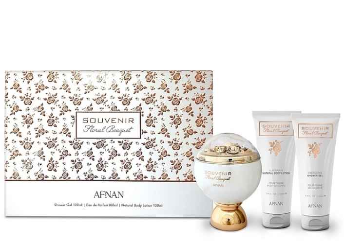 Afnan Souvenir Floral Bouquet - EdP 100 ml + blot 100 ml + shg 100 ml