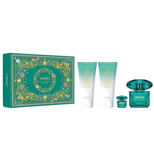 Versace Crystal Emerald - 90 ml + 100 ml + 100 ml + 5 ml