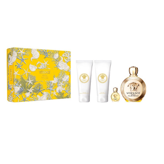 Versace Eros - 100 ml + 100 ml + 100 ml + 5 ml