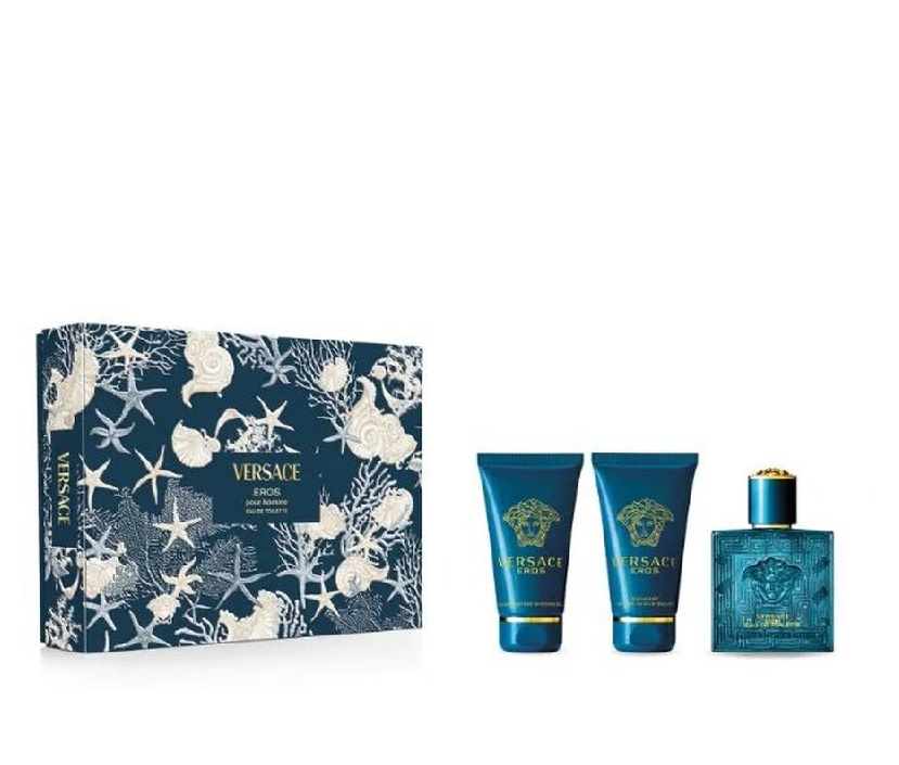 Versace Eros - Тоалетна вода 50 ml + 50 ml + 50 ml