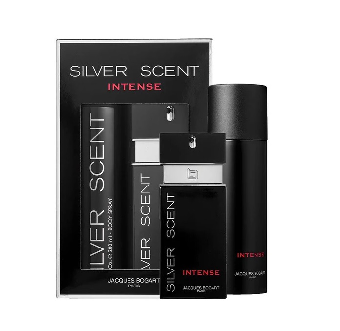 Bogart Silver Scent Intense - EdT 100 ml + deo body spray 200 ml